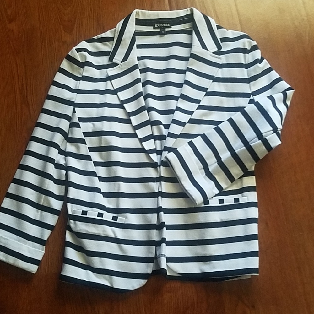 Striped Express blazer